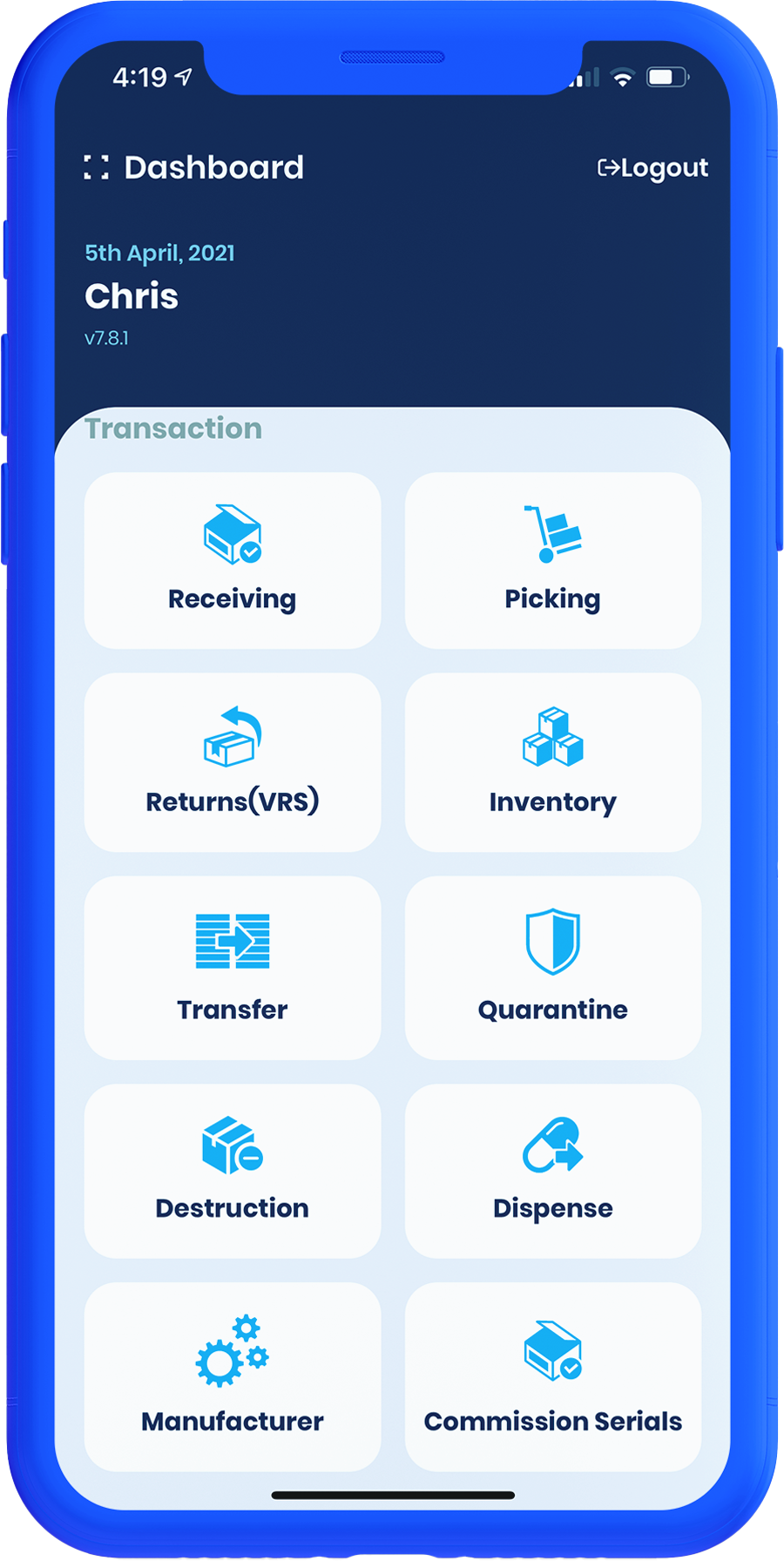smartphone rapidrx scanner